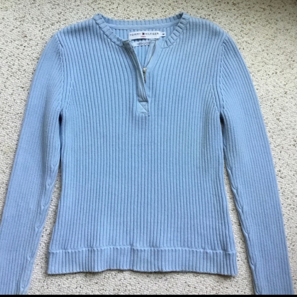 Vintage light blue Tommy Hilfiger sweater